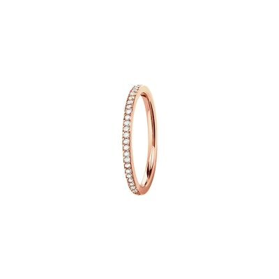 Alliance Jules et Louise en or rose, largeur 1.5mm