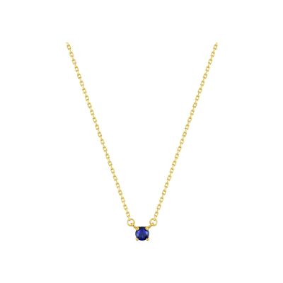 Collier en plaqué or et oxyde de zirconium