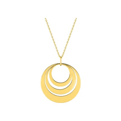 Collier à graver en plaqué or