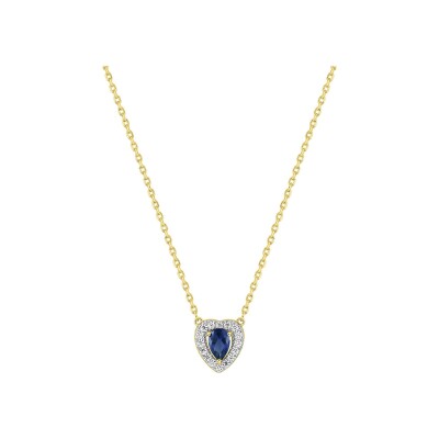 Collier en plaqué or et oxyde de zirconium