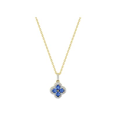 Collier en plaqué or et oxyde de zirconium