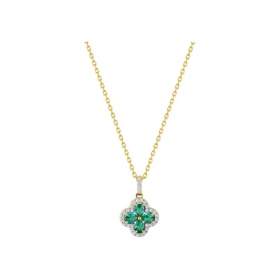 Collier en plaqué or et oxyde de zirconium