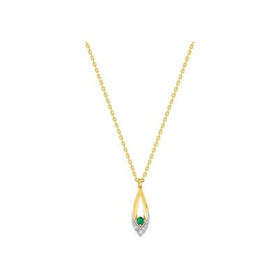 Collier en plaqué or et oxyde de zirconium