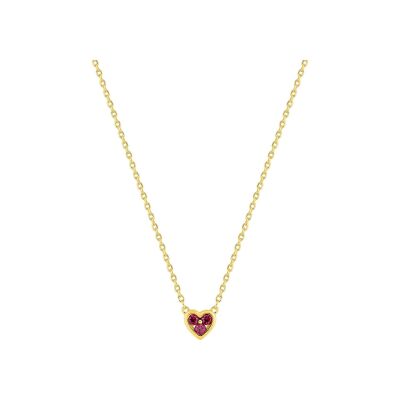 Collier en plaqué or et oxyde de zirconium