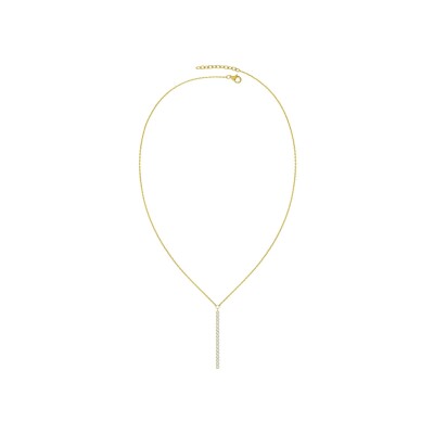 Collier en plaqué or et oxyde de zirconium