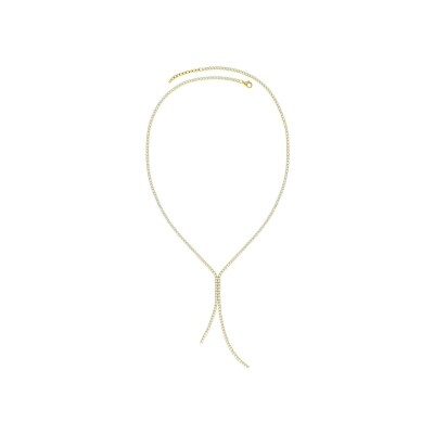 Collier en plaqué or et oxyde de zirconium