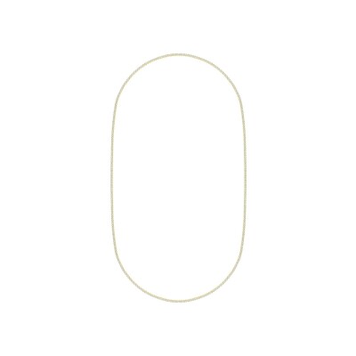 Sautoir en plaqué or et oxyde de zirconium