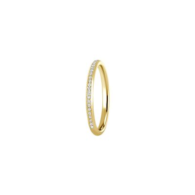 Alliance Jules et Louise en or jaune, largeur 2mm
