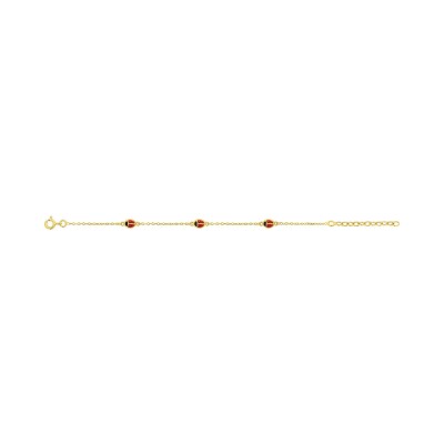 Bracelet en plaqué or, taille 17cm