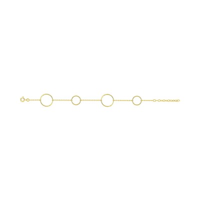 Bracelet en plaqué or, taille 18cm