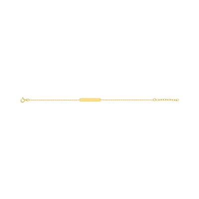 Bracelet à graver en plaqué or