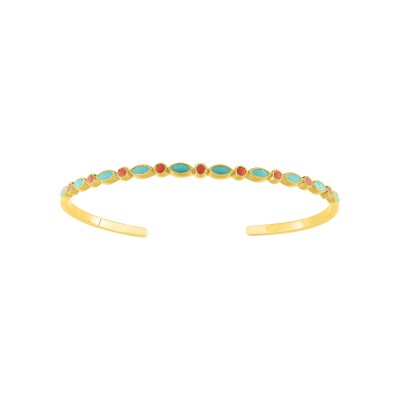 Bracelet rigide en plaqué or