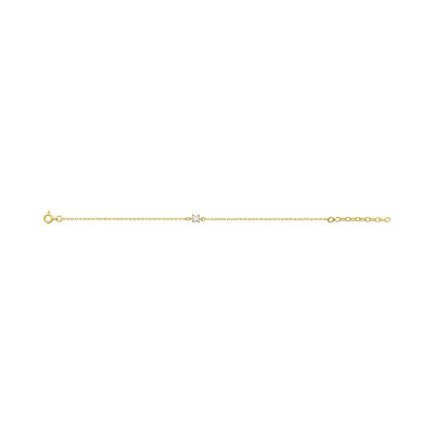 Bracelet en plaqué or et oxyde de zirconium