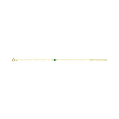 Bracelet en plaqué or et oxyde de zirconium