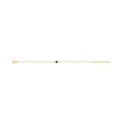 Bracelet en plaqué or et oxyde de zirconium