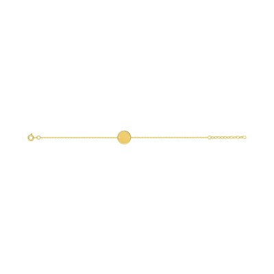 Bracelet à graver en plaqué or