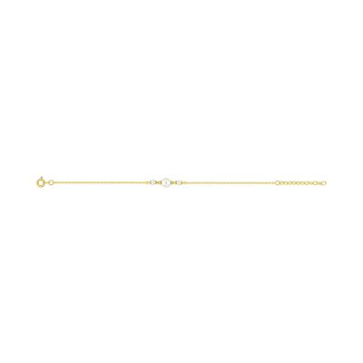 Bracelet en plaqué or et perle d'imitation