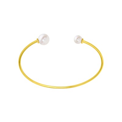 Bracelet en plaqué or et perle d'imitation