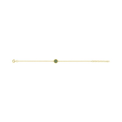 Bracelet en plaqué or et aventurine