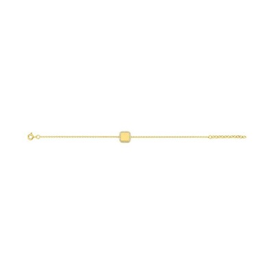 Bracelet en plaqué or et oxyde de zirconium