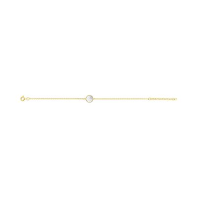 Bracelet en plaqué or et nacre