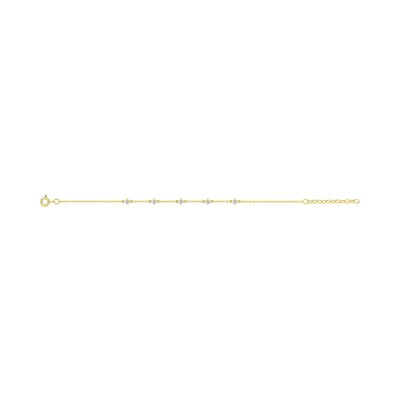 Bracelet en plaqué or et oxyde de zirconium