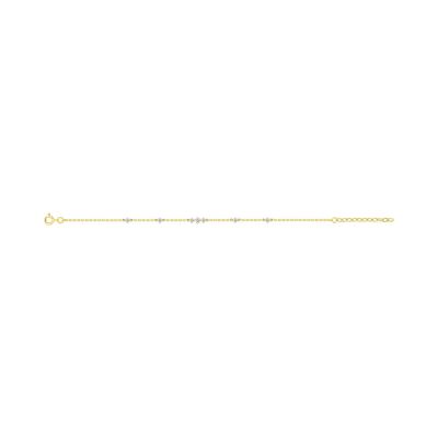 Bracelet en plaqué or et oxyde de zirconium