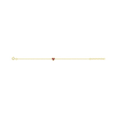 Bracelet en plaqué or et oxyde de zirconium