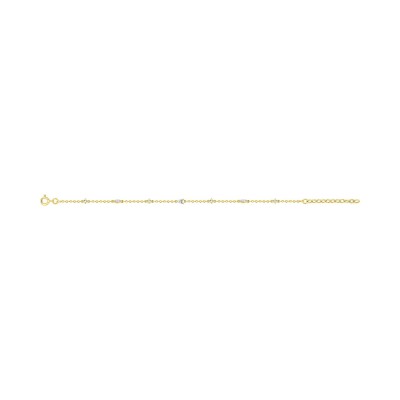 Bracelet en plaqué or et oxyde de zirconium