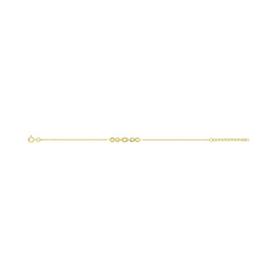 Bracelet en plaqué or et oxyde de zirconium