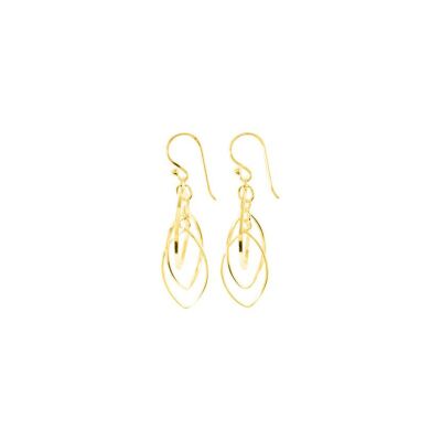 Boucles d'oreilles crochet en plaqué or
