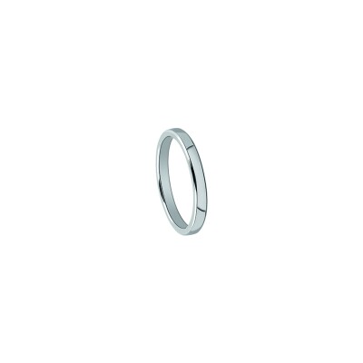Alliance ruban bombé standard en platine