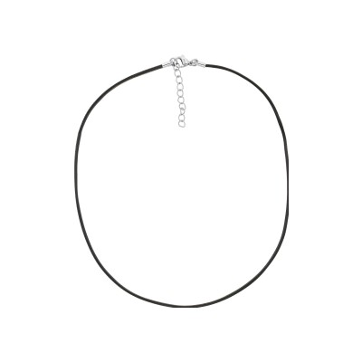 Cordon cire noir en acier