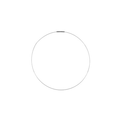 cordon acier fil rigide fermoir tube 40cm