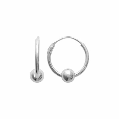 Boucles d'oreilles créoles en argent