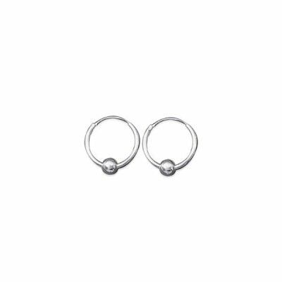 Boucles d'oreilles créoles en argent