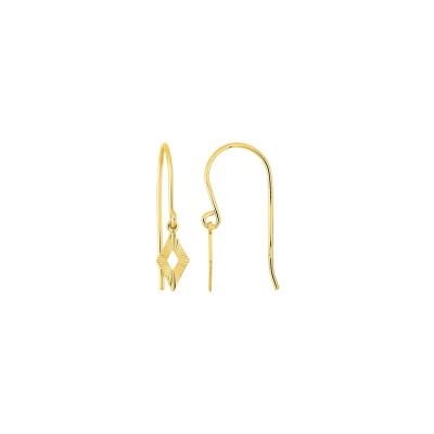Boucles d'oreilles crochet en plaqué or