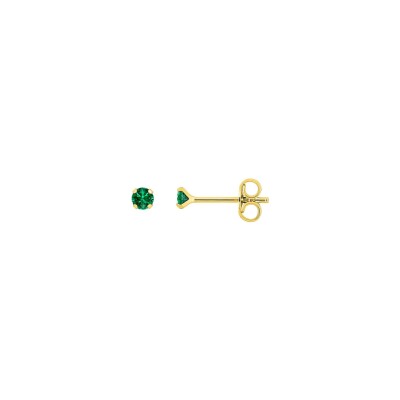 Clous d'oreilles en plaqué or et oxyde de zirconium