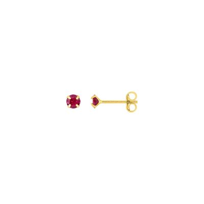 Clous d'oreilles en plaqué or et oxyde de zirconium