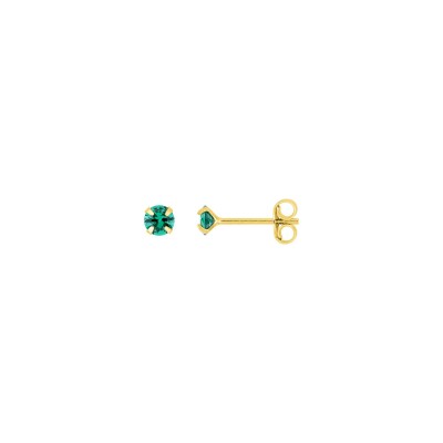 Clous d'oreilles en plaqué or et oxyde de zirconium