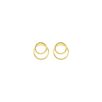 Boucles d'oreilles pendantes en plaqué or