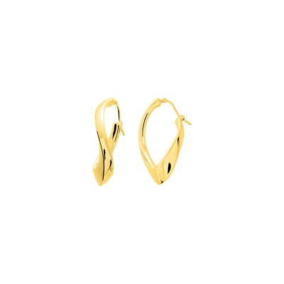 Boucles d'oreilles créoles en plaqué or