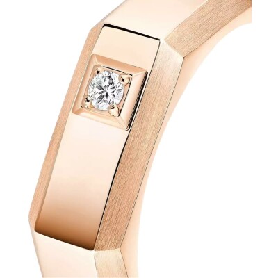 Bague Messika Moderniste MM en or rose et diamants