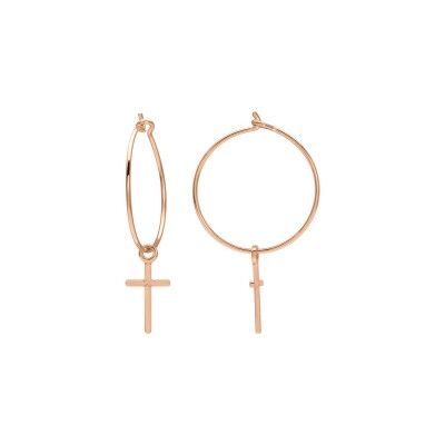Boucles d'oreilles créoles en plaqué or