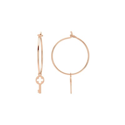 Boucles d'oreilles créoles en plaqué or