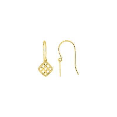 Boucles d'oreilles crochet en plaqué or