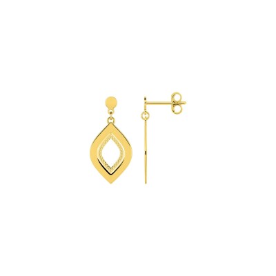 Boucles d'oreilles pendantes en plaqué or