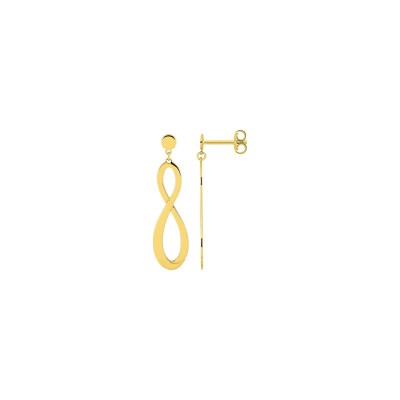 Boucles d'oreilles pendantes en plaqué or