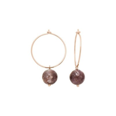 Boucles d'oreilles créoles en plaqué or