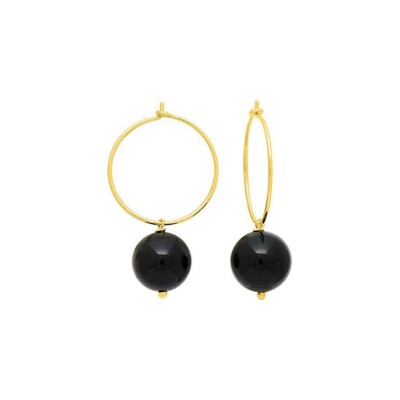 Boucles d'oreilles créoles en plaqué or